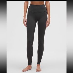 Lululemon align 31” high rise leggings in dark grey sz 6